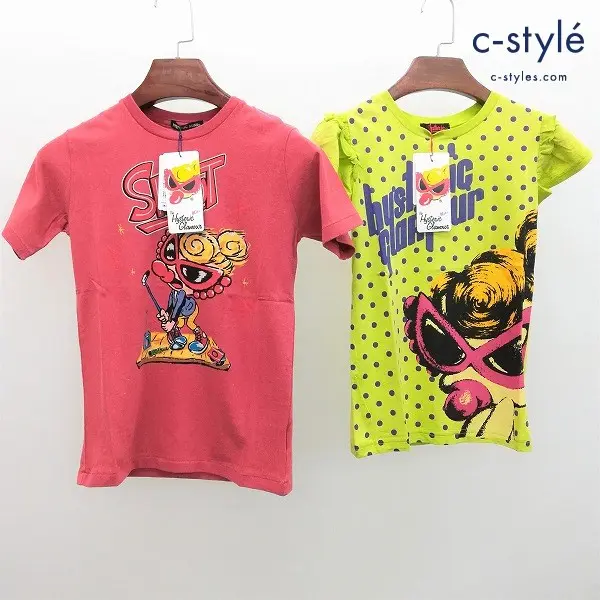 HYSTERIC MINI ヒステリックミニ 半袖 Tシャツ 計2点 140 レッド グリーン プリント キッズ