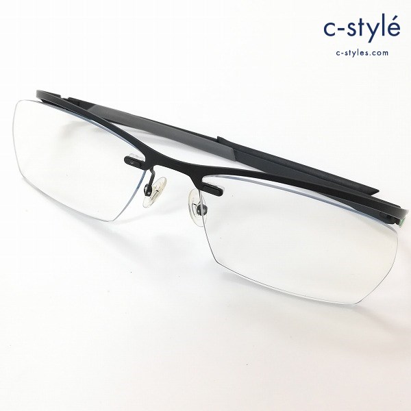 PARASITE パラサイト 度入り メガネ 眼鏡 ZETA 0 C52 57□17 ブラック×グリーン アイウェア フランス製