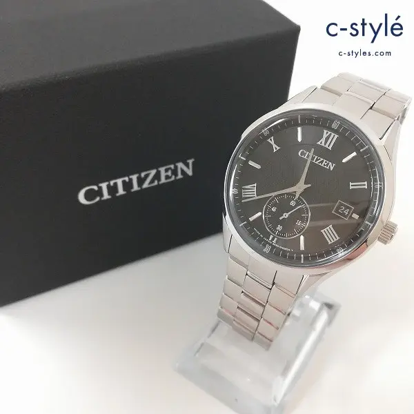 CITIZEN シチズン エコ・ドライブ 腕時計 BV1120-91E シルバー×ブラック MADE IN JAPAN