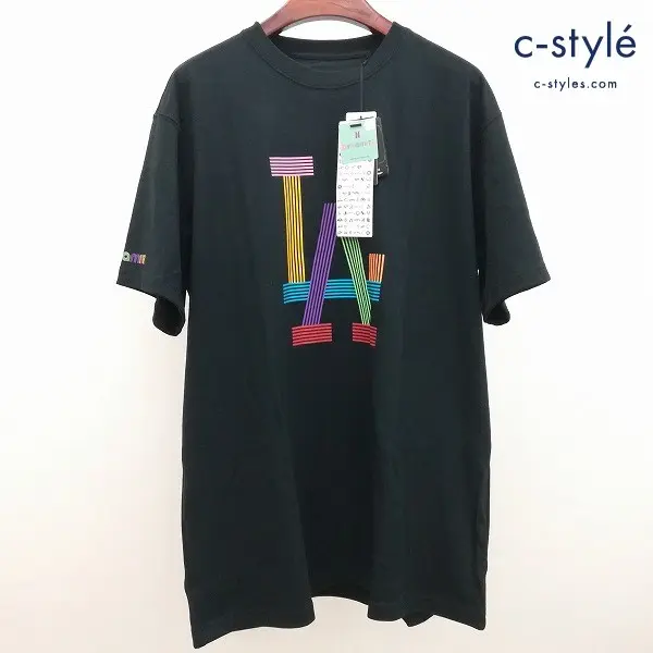 NEW ERA ニューエラ × BTS × MLB Dynamite Los Angeles Dogers T-Shirt XL 半袖 Tシャツ ブラック