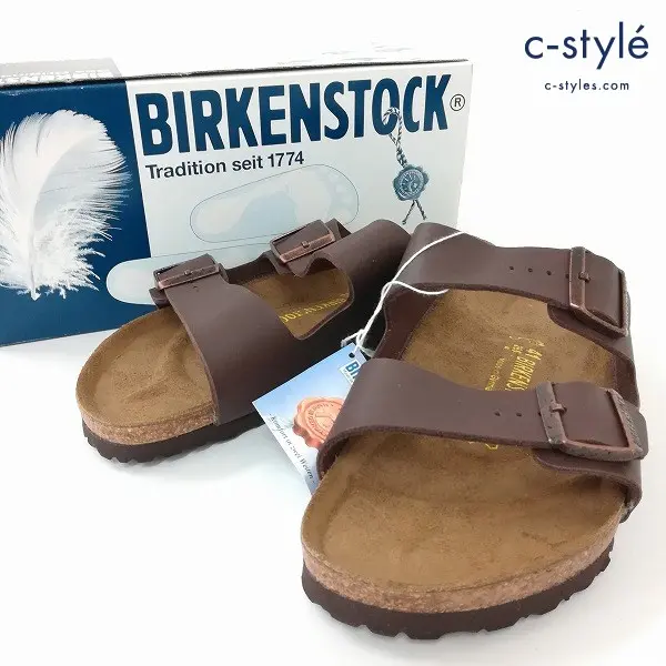 BIRKENSTOCK ビルケンシュトック Arizona アリゾナ サンダル 41 （26.5cm） ブラウン ワックスレザー