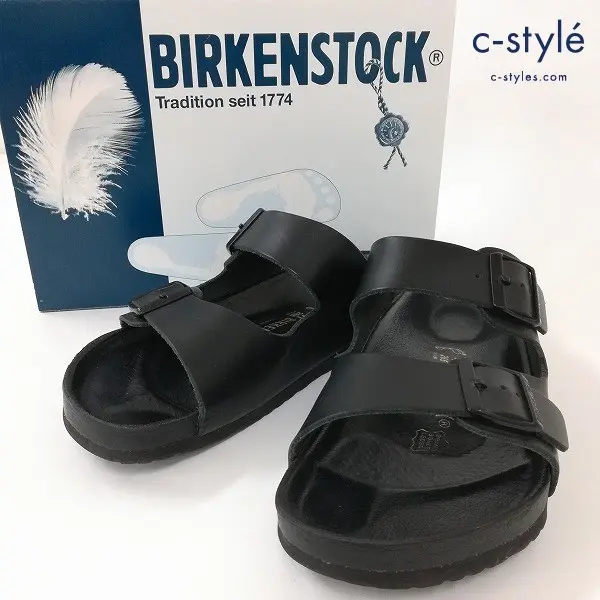 BIRKENSTOCK MONTEREY EX ナローフィット オールレザーモデル サンダル 41 （26.5cm） ブラック