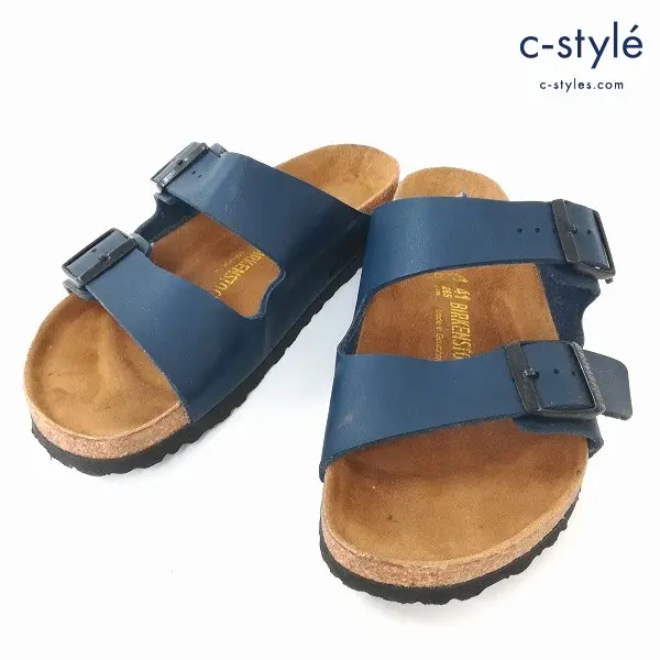 BIRKENSTOCK ビルケンシュトック Arizona アリゾナ サンダル 41 （26.5cm） ネイビー ワックスレザー