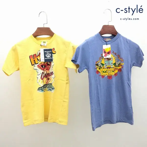 HYSTERIC MINI ヒステリックミニ 半袖 Tシャツ 計2点 130 パープル イエロー キッズ 綿100 プリント