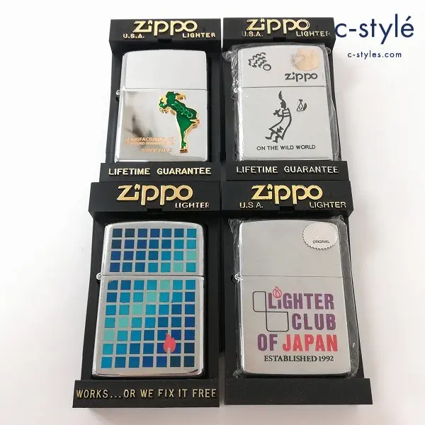 ZIPPO ジッポー オイルライター Since 1932 WINDY / ON THE WILD WORLD 他 喫煙グッズ 計4点