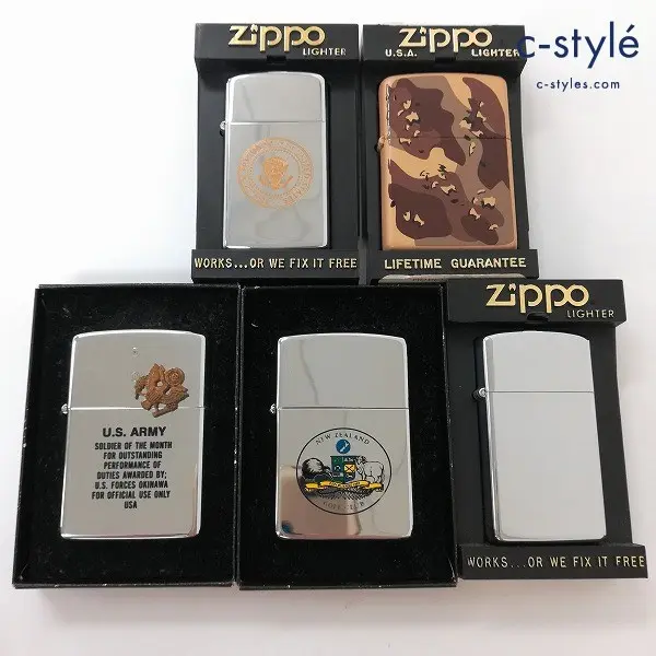 ZIPPO ジッポー オイルライター U.S. ARMY / 迷彩 他 喫煙グッズ 計5点