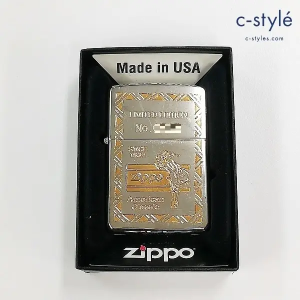 ZIPPO ジッポー American classic Limited Edition シルバー×ゴールド ライター