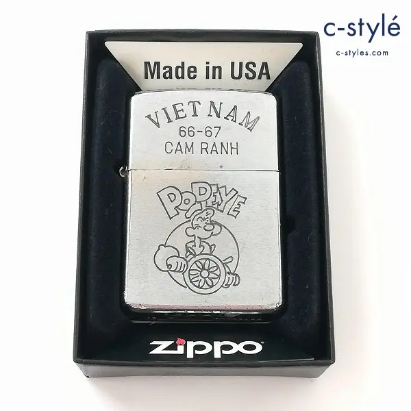 ZIPPO ジッポー VIETNAM 66-67 CAM RANH POPEYE ポパイ シルバー ライター 喫煙具 喫煙グッズ