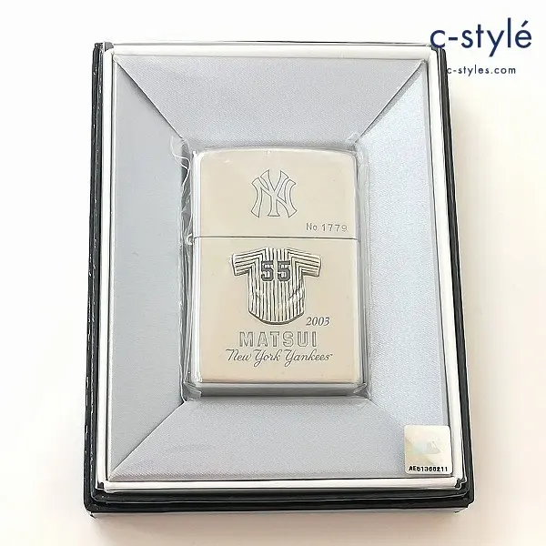 ZIPPO ジッポー 松井秀喜 55 ニューヨーク・ヤンキース 2003年 シルバー ライター 喫煙具 喫煙グッズ