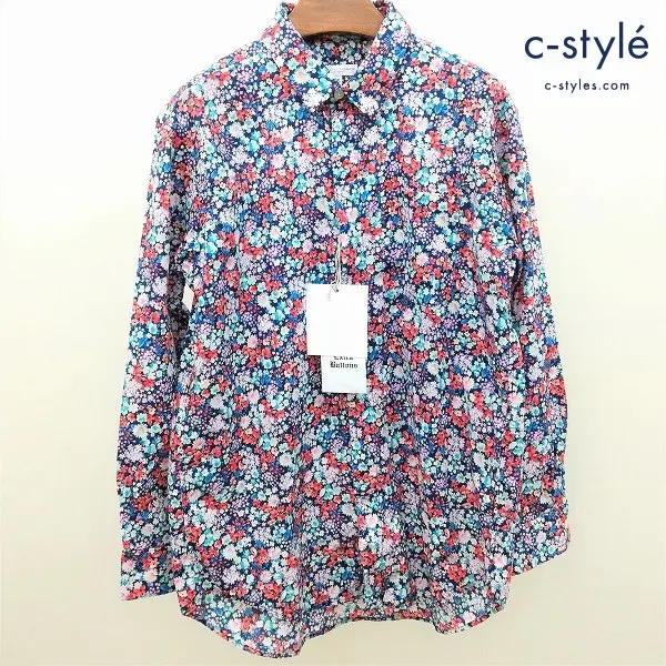 ENGINEERED GARMENTS エンジニアドガーメンツ Short Collar Shirt Floral Lawn 長袖シャツ XS マルチカラー