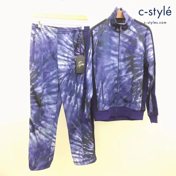 Needles ニードルズ 21SS TRACK JACKET / TIE DYE PRINTED セットアップ S パープル系 ジャケット パンツ