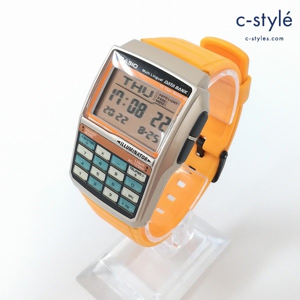 CASIO カシオ データバンク DBC-32 腕時計 イエロー系 クォーツ デジタル