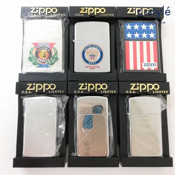 ZIPPO ジッポー ライター 阪神タイガース ミリタリー 無地 他 喫煙具 喫煙グッズ 計6点