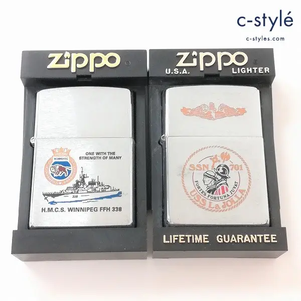 ZIPPO ジッポー USS SSN 701 FFH 338 ライター シルバー ミリタリー 喫煙具