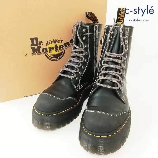 Dr.Martens ドクターマーチン Moreno 8 Holes Boots UK9 ブラック ホール ブーツ 26961033