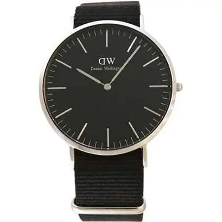 Daniel Wellington(ダニエルウェリントン) ブラック×シルバー メンズ 40mm DW00600149