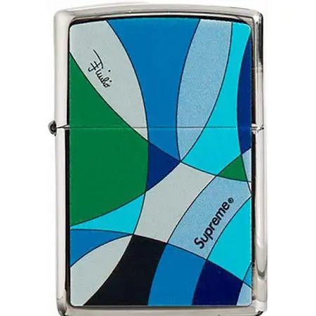 ZIPPO(ジッポー) Supreme Emilio Pucci Zippo Blue