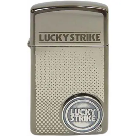 ZIPPO(ジッポー) ラッキーストライク スリム メタル貼り 98年製