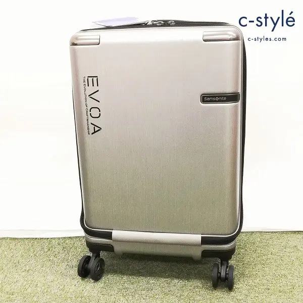 SAMSONITE EVOA SPINNER55 エヴォア スピナー フロントポケット スーツケース 33L シルバー