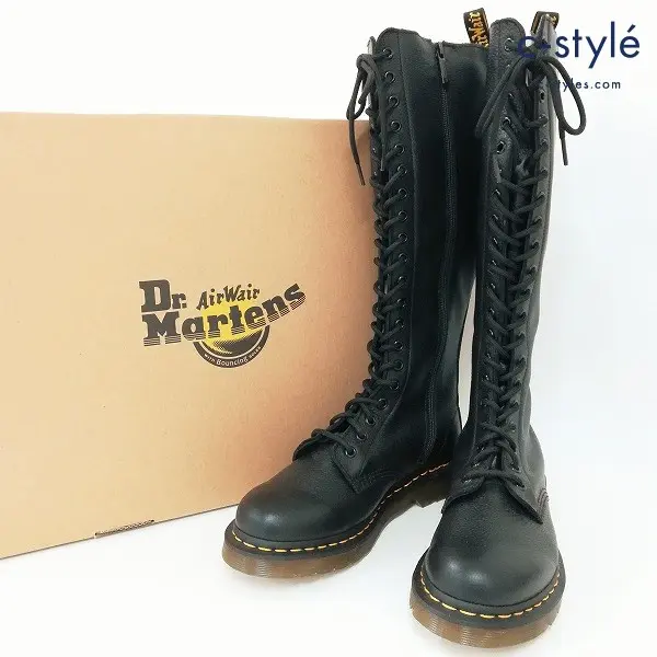 Dr.Martens ドクターマーチン 1B60 20Eye Zip Boot 20ホールブーツ UK6 ブラック 23889001 レディース