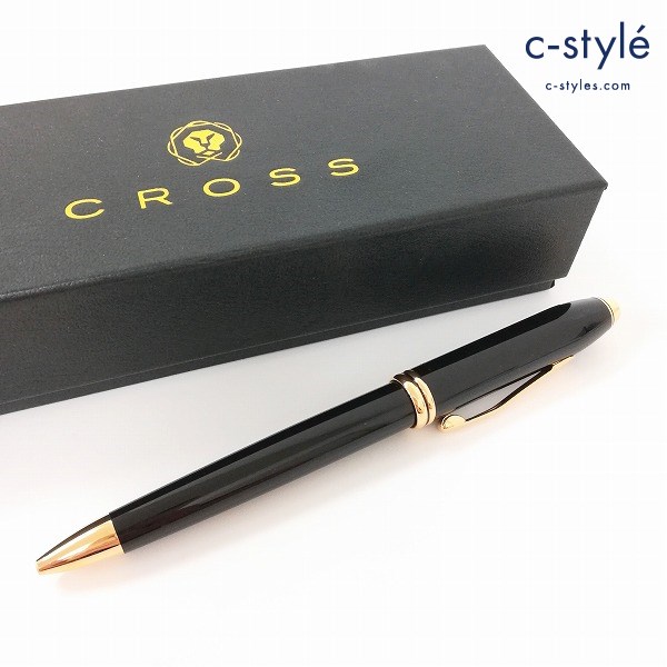 CROSS クロス タウンゼントブラックラッカー ボールペン ブラック×ゴールド 572TW