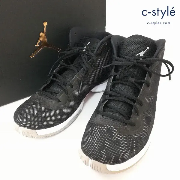 NIKE ナイキ JORDAN SUPER.FLY4 スニーカー 28cm ブラック 768929-007 ジョーダン スーパーフライ