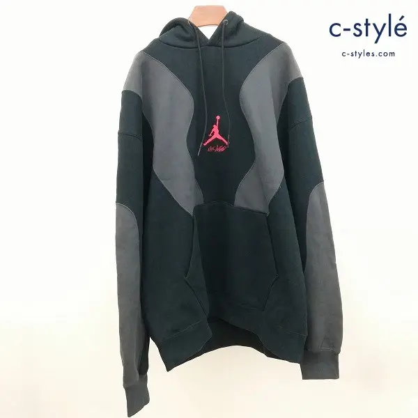 NIKE ナイキ × OFF-WHITE オフホワイト JORDAN HOODIE パーカー XXL ブラック×グレー CV0539-010