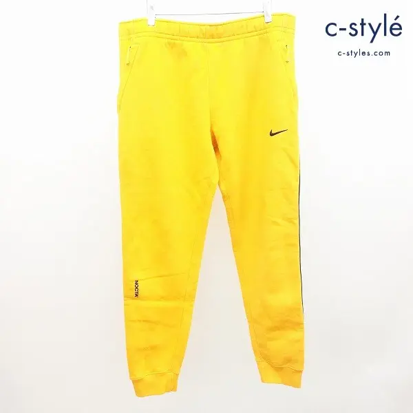 NIKE × NOCTA M NRG AU FLEECE PANT ESS スウェット パンツ L イエロー DA3935-739 ウエストゴム 裏起毛