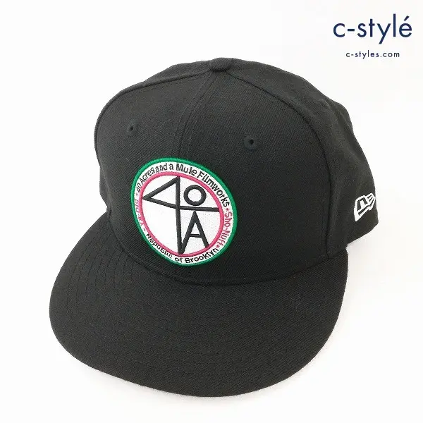NEW ERA × SPIKE LEE キャップ 7・1/2 59.6cm ブラック 59FIFTY 40ACRES フォーティーエーカーズ