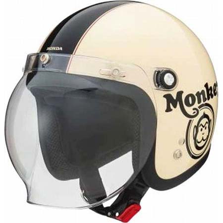HONDA(ホンダ)ヘルメット Monkey ヘルメット アイボリー×ブラック L