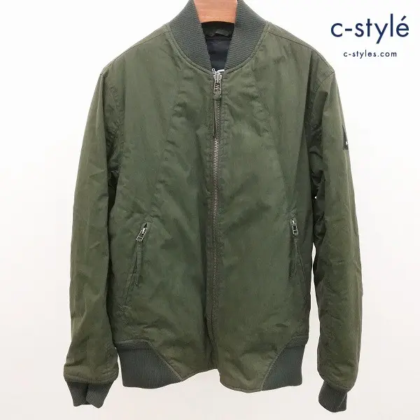 DENHAM デンハム HEROU BOMBER WWC ウォッシュ加工 ボンバージャケット M グリーン