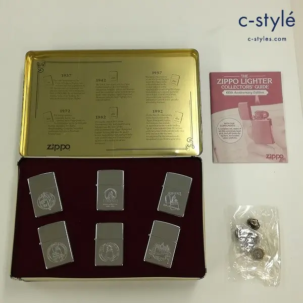 ZIPPO ジッポー 絶版 1996年製 1932-1992 Anniversary Series 60th Collector’s Edition ライター 6個セット