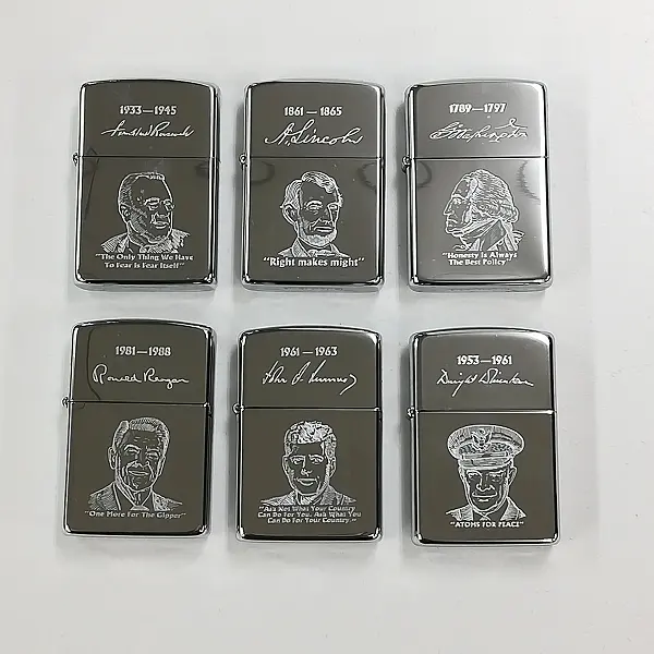 ZIPPO ジッポー アメリカ大統領シリーズ 6個セット 1989年限定製作 ライター USA 喫煙グッズ 喫煙具の買取金額(買取実績)