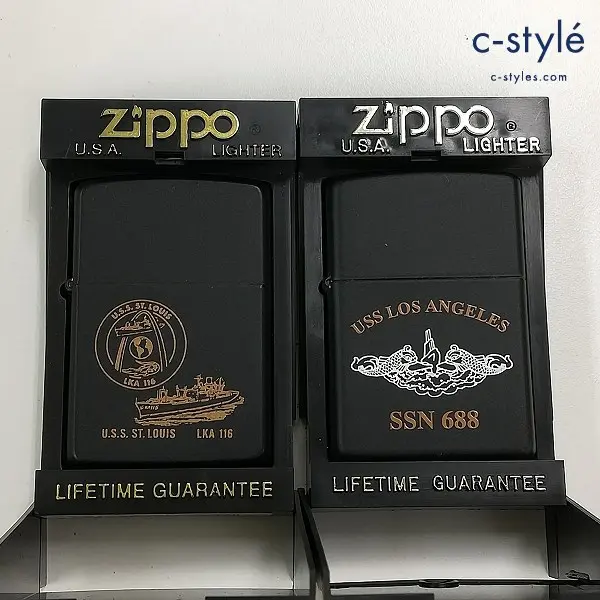 ZIPPO ジッポー USS LOS ANGELES SSN 688 U.S.S. ST.LOUIS LKA 116 ライター ブラック