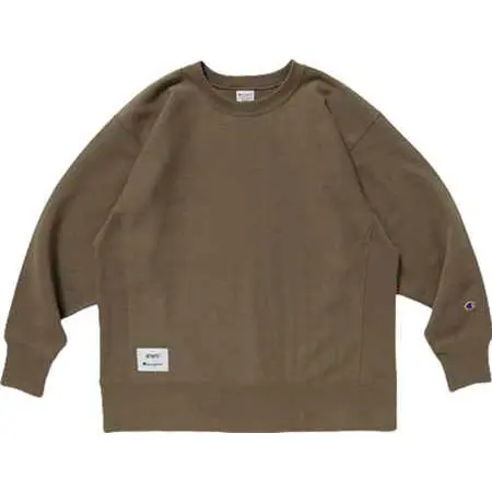 WTAPS×Champion(ダブルタップス×チャンピオン) Reverse Weave Crew Neck Sweatshirt Olivedrab