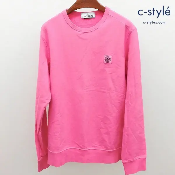 STONE ISLAND ストーンアイランド Sweat shirt スウェット トレーナー M ピンク 長袖 731565037