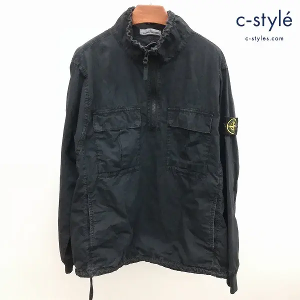 STONE ISLAND ストーンアイランド ハーフジッププルオーバー ジャケット M ブラック 7115117WN 長袖 綿100