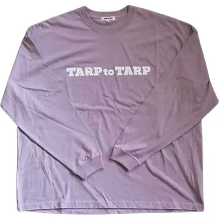 TARPtoTARP(タープトゥタープ)Big Silhouette T-shirt L/S スモーキーパープル