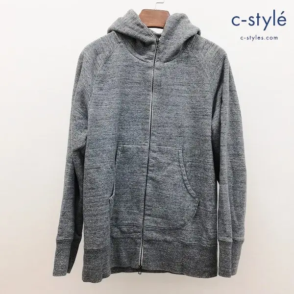 CURLY カーリー RAFFY ZIP PARKA ラフィージップパーカー 2 グレー スウェットパーカー 日本製