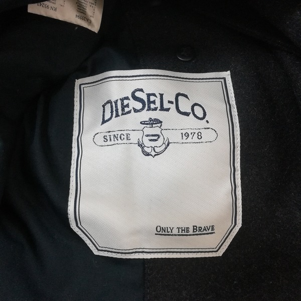 新入荷 Pコート ピーコート DIESEL/レザー × 48Y220912H DIESEL