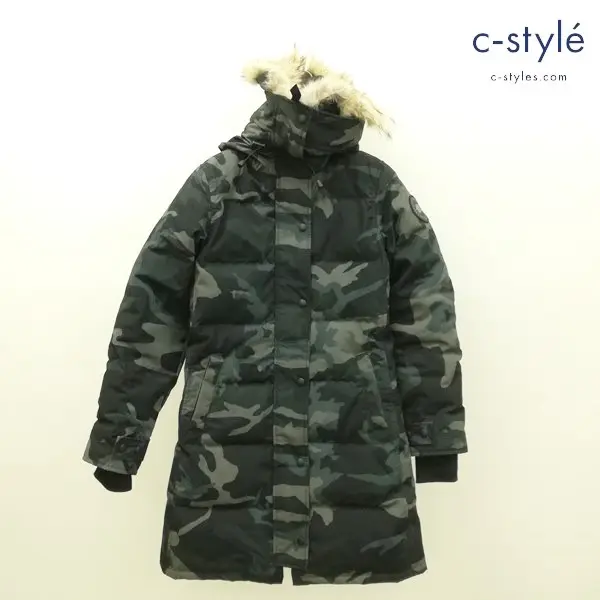 CANADA GOOSE カナダグース シェルバーンパーカ XS/TP グレー系 3802B SHELBURNE PARKA 迷彩 レディース