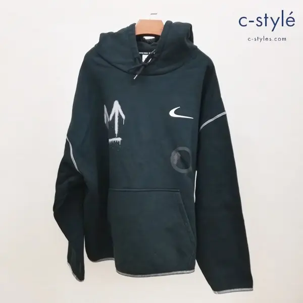 NikeLab × OFF-WHITE ナイキ オフホワイト M Nrg Ru Hoodie パーカー XL ブラック フーディ