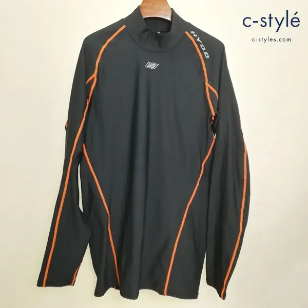 HYOD ヒョウドウ BOOST WARM UNDER SHIRTS ブーストウォームアンダーシャツ 3L ブラック×オレンジ