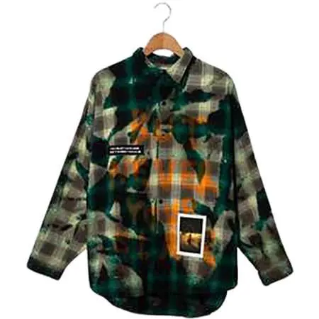 guernika(ゲルニカ) Cat Check Shirt / GREEN