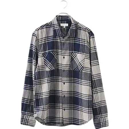 SAVE KHAKI UNITED(セーブカーキユナイテッド) FLANNEL WEEKEND STANDARD SHIRT ネイビー