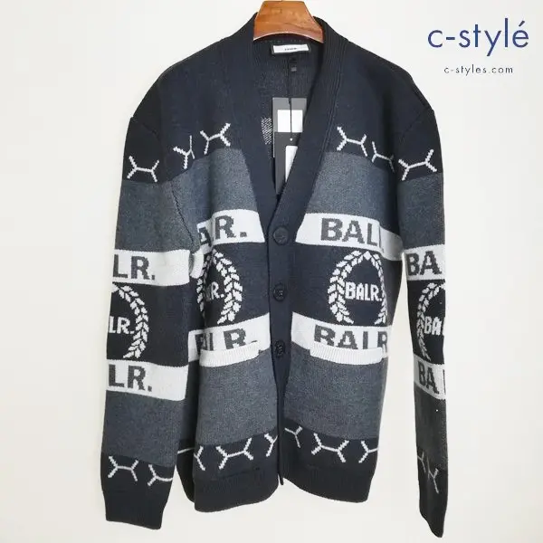 BALR ボーラー 21AW SCOTT REGULAR JACQUARD L マルチカラー CARDIGAN KNIT カーディガン 長袖