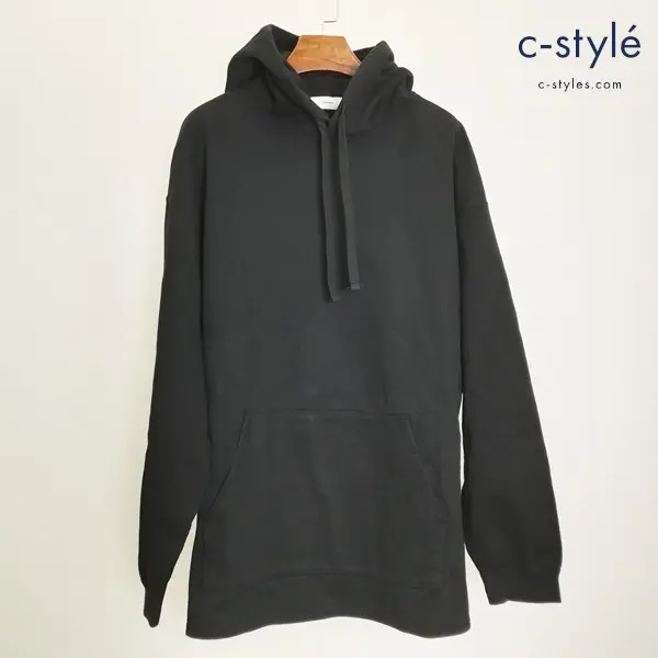 Graphpaper グラフペーパー COMPACT TERRY HOODIE F ブラック GU213-70221B 長袖 パーカー 綿100%