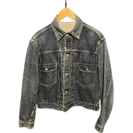 Levi’s 2nd(リーバイス セカンド) 50s 507xx 2nd ビンテージ 革パッチ ハギ付き デニムジャケット サイズ46~48 デッドストック