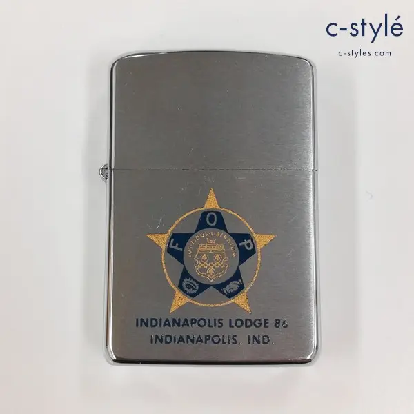 ZIPPO ジッポー INDIANAPOLIS LODGE 86 1959年製 オイルライター シルバー PAT.2517191 喫煙グッズ