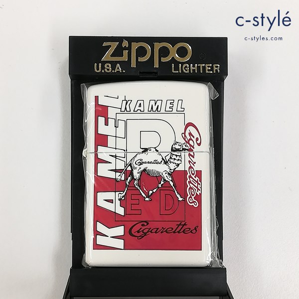 ZIPPO ジッポー KAMEL RED 1999年 オイルライター レッド×ホワイト 喫煙グッズ
